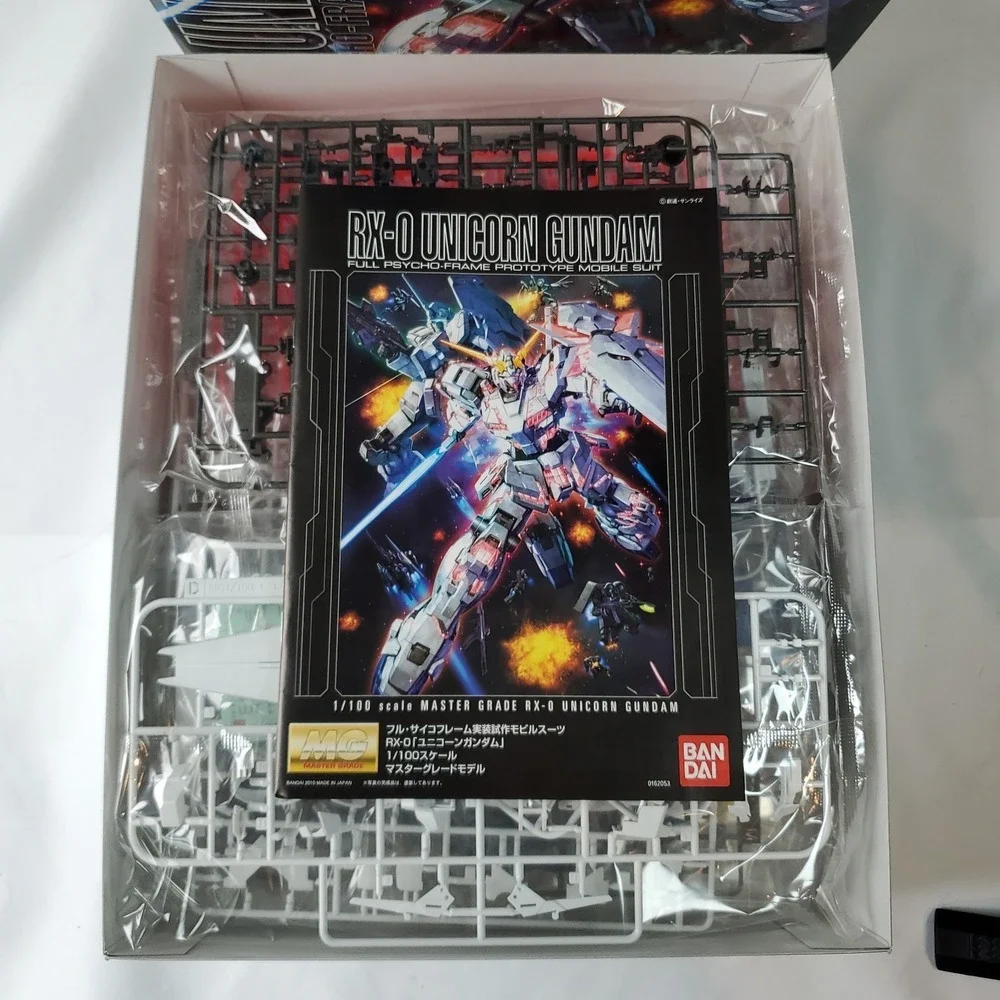 Bandai MG 1/100 RX-0 Unicorn Gundam Psycho-Frame Prototype 2007 OPEN BOX